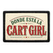 Dónde Está La Cart Girl  - Meta Data - Crop Image Text - - Removable Patch - Pull Patch - Removable Patches For Authentic Flexfit and Snapback Hats