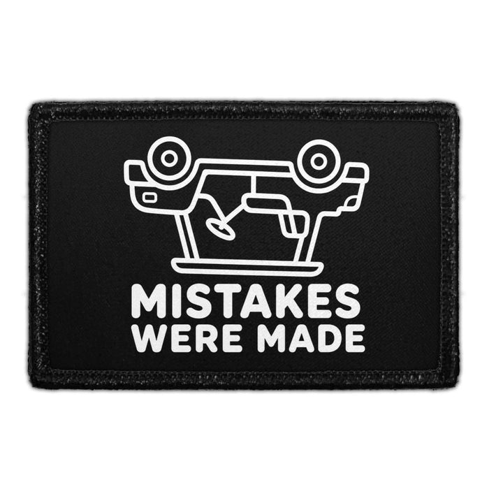 Mistakes Were Made - Golf Cart  - Meta Data - Crop Image Text - - Removable Patch - Pull Patch - Removable Patches For Authentic Flexfit and Snapback Hats