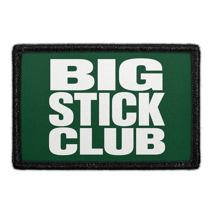 Big Stick Club  - Meta Data - Crop Image Text - - Removable Patch - Pull Patch - Removable Patches For Authentic Flexfit and Snapback Hats