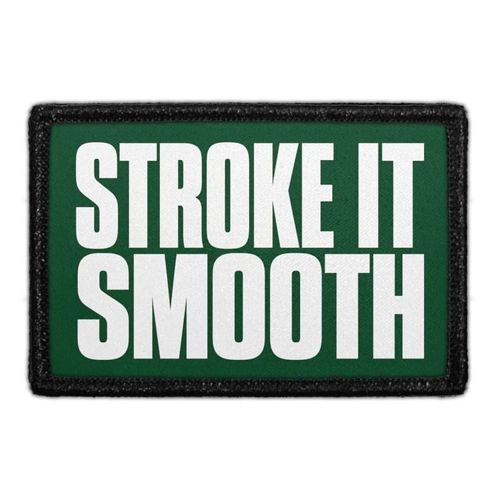 Stroke It Smooth  - Meta Data - Crop Image Text - - Removable Patch - Pull Patch - Removable Patches For Authentic Flexfit and Snapback Hats
