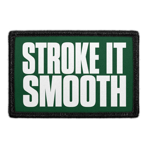 Stroke It Smooth  - Meta Data - Crop Image Text - - Removable Patch - Pull Patch - Removable Patches For Authentic Flexfit and Snapback Hats
