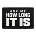 Ask Me How Long It Is  - Meta Data - Crop Image Text - - Removable Patch - Pull Patch - Removable Patches For Authentic Flexfit and Snapback Hats
