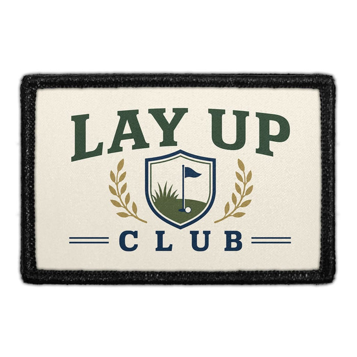 Lay Up Club  - Meta Data - Crop Image Text - - Removable Patch - Pull Patch - Removable Patches For Authentic Flexfit and Snapback Hats