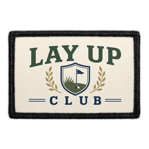 Lay Up Club  - Meta Data - Crop Image Text - - Removable Patch - Pull Patch - Removable Patches For Authentic Flexfit and Snapback Hats