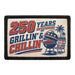 250 Years of Grillin & Chillin   - Meta Data - Crop Image Text - - Removable Patch - Pull Patch - Removable Patches For Authentic Flexfit and Snapback Hats
