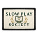 Slow Play Society   - Meta Data - Crop Image Text - - Removable Patch - Pull Patch - Removable Patches For Authentic Flexfit and Snapback Hats

