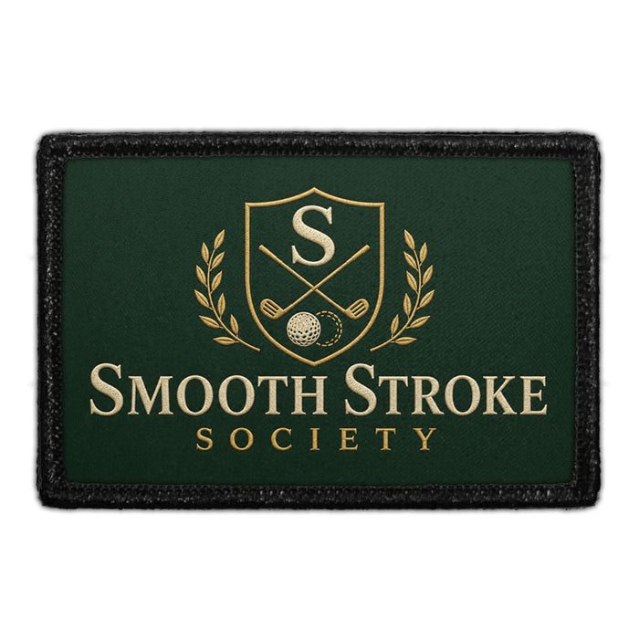 Smooth Stroke Society   - Meta Data - Crop Image Text - - Removable Patch - Pull Patch - Removable Patches For Authentic Flexfit and Snapback Hats
