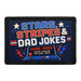 Stars, Stripes & Dad Jokes   - Meta Data - Crop Image Text - - Removable Patch - Pull Patch - Removable Patches For Authentic Flexfit and Snapback Hats
