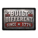 Built Different Since 1776   - Meta Data - Crop Image Text - - Removable Patch - Pull Patch - Removable Patches For Authentic Flexfit and Snapback Hats
