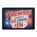 Fireworks America’s Love Language Since 1776   - Meta Data - Crop Image Text - - Removable Patch - Pull Patch - Removable Patches For Authentic Flexfit and Snapback Hats
