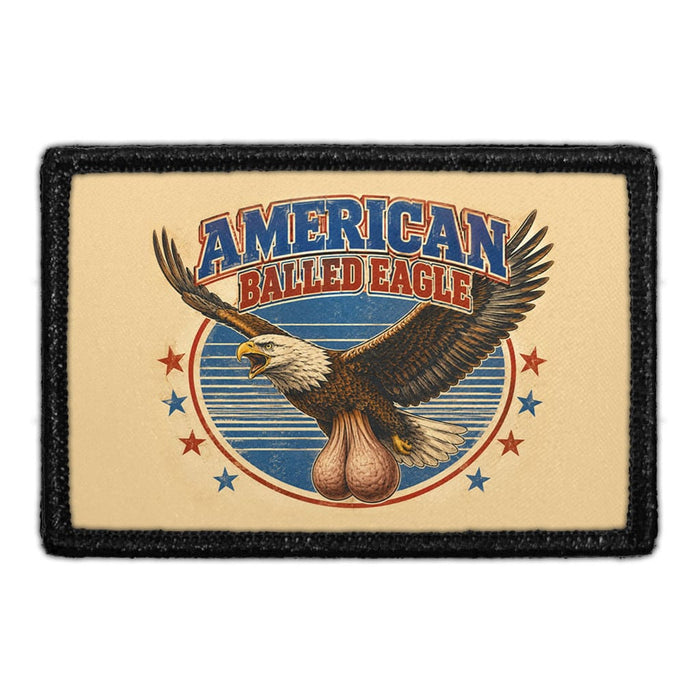 American Balled Eagle   - Meta Data - Crop Image Text - - Removable Patch - Pull Patch - Removable Patches For Authentic Flexfit and Snapback Hats
