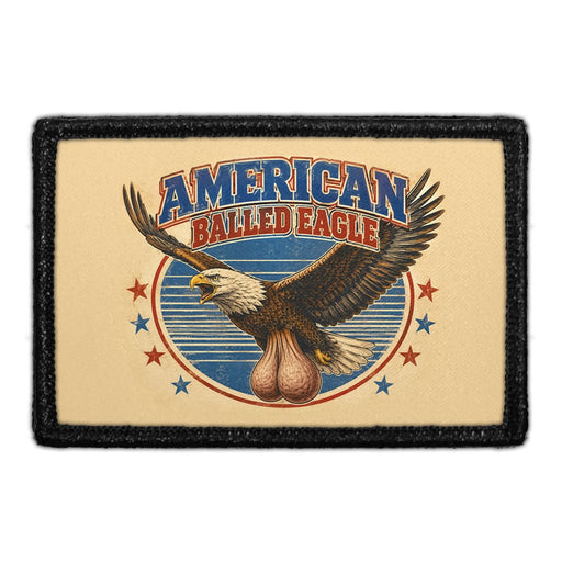 American Balled Eagle   - Meta Data - Crop Image Text - - Removable Patch - Pull Patch - Removable Patches For Authentic Flexfit and Snapback Hats
