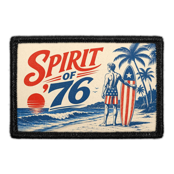 Spirit of '76   - Meta Data - Crop Image Text - - Removable Patch - Pull Patch - Removable Patches For Authentic Flexfit and Snapback Hats
