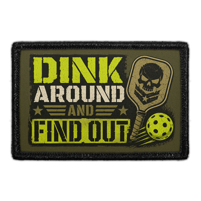 Dink Around and Find Out   - Meta Data - Crop Image Text - - Removable Patch - Pull Patch - Removable Patches For Authentic Flexfit and Snapback Hats
