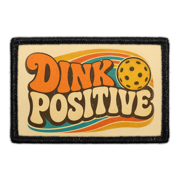 Dink Positive   - Meta Data - Crop Image Text - - Removable Patch - Pull Patch - Removable Patches For Authentic Flexfit and Snapback Hats
