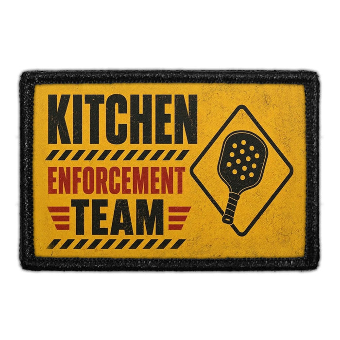 Kitchen Enforcement Team   - Meta Data - Crop Image Text - - Removable Patch - Pull Patch - Removable Patches For Authentic Flexfit and Snapback Hats
