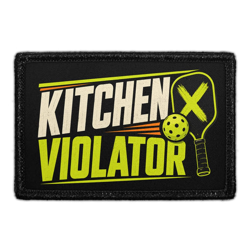 Kitchen Violator   - Meta Data - Crop Image Text - - Removable Patch - Pull Patch - Removable Patches For Authentic Flexfit and Snapback Hats
