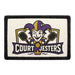 Court Jesters   - Meta Data - Crop Image Text - - Removable Patch - Pull Patch - Removable Patches For Authentic Flexfit and Snapback Hats

