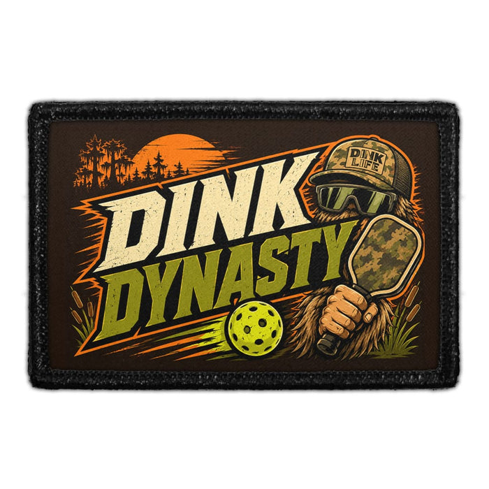 Dink Dynasty   - Meta Data - Crop Image Text - - Removable Patch - Pull Patch - Removable Patches For Authentic Flexfit and Snapback Hats