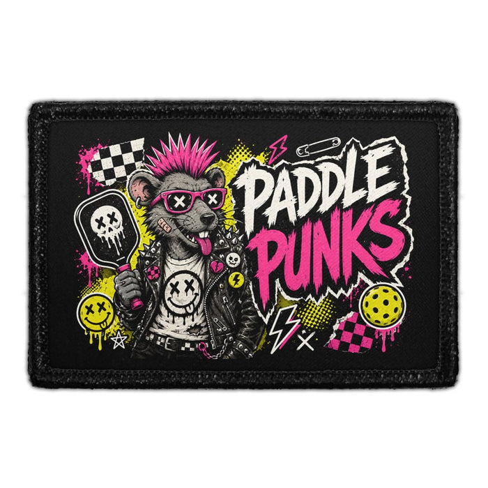 Paddle Punks   - Meta Data - Crop Image Text - - Removable Patch - Pull Patch - Removable Patches For Authentic Flexfit and Snapback Hats
