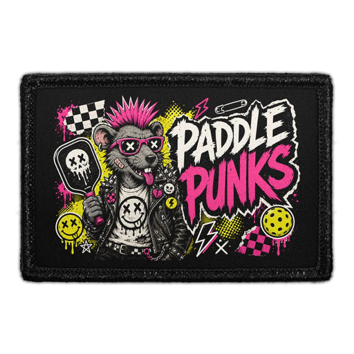 Paddle Punks   - Meta Data - Crop Image Text - - Removable Patch - Pull Patch - Removable Patches For Authentic Flexfit and Snapback Hats
