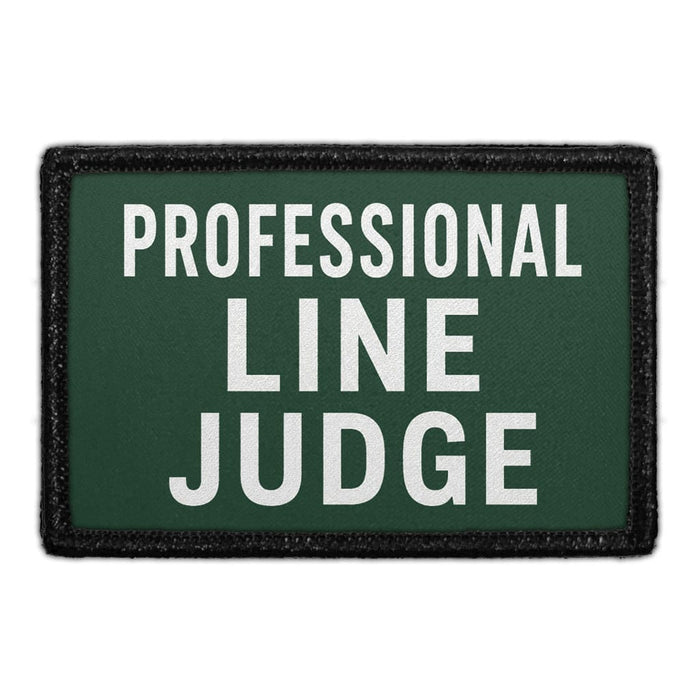 Professional Line Judge   - Meta Data - Crop Image Text - - Removable Patch - Pull Patch - Removable Patches For Authentic Flexfit and Snapback Hats
