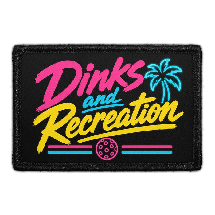 Dinks and Recreation   - Meta Data - Crop Image Text - - Removable Patch - Pull Patch - Removable Patches For Authentic Flexfit and Snapback Hats