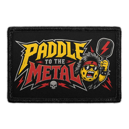 Paddle to the Metal   - Meta Data - Crop Image Text - - Removable Patch - Pull Patch - Removable Patches For Authentic Flexfit and Snapback Hats
