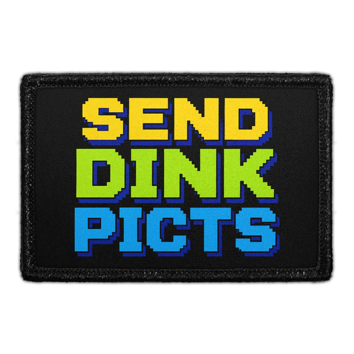 Send Dink Picts   - Meta Data - Crop Image Text - - Removable Patch - Pull Patch - Removable Patches For Authentic Flexfit and Snapback Hats
