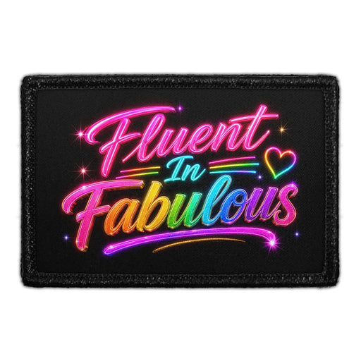 Fluent In Fabulous   - Meta Data - Crop Image Text - - Removable Patch - Pull Patch - Removable Patches For Authentic Flexfit and Snapback Hats
