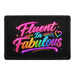 Fluent In Fabulous   - Meta Data - Crop Image Text - - Removable Patch - Pull Patch - Removable Patches For Authentic Flexfit and Snapback Hats
