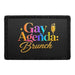 Gay Agenda Brunc   - Meta Data - Crop Image Text - - Removable Patch - Pull Patch - Removable Patches For Authentic Flexfit and Snapback Hats
