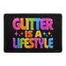 Glitter Is A Lifestyle   - Meta Data - Crop Image Text - - Removable Patch - Pull Patch - Removable Patches For Authentic Flexfit and Snapback Hats
