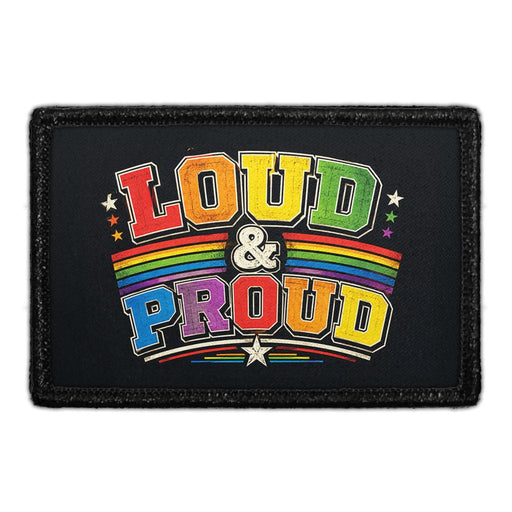 Loud & Proud   - Meta Data - Crop Image Text - - Removable Patch - Pull Patch - Removable Patches For Authentic Flexfit and Snapback Hats
