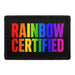 Rainbow Certified   - Meta Data - Crop Image Text - - Removable Patch - Pull Patch - Removable Patches For Authentic Flexfit and Snapback Hats
