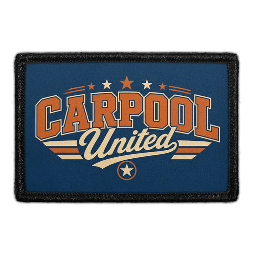Carpool United  - Meta Data - Crop Image Text - - Removable Patch - Pull Patch - Removable Patches For Authentic Flexfit and Snapback Hats