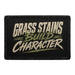 Grass Stains Build Character  - Meta Data - Crop Image Text - - Removable Patch - Pull Patch - Removable Patches For Authentic Flexfit and Snapback Hats
