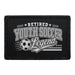 Retired Youth Soccer Legend  - Meta Data - Crop Image Text - - Removable Patch - Pull Patch - Removable Patches For Authentic Flexfit and Snapback Hats
