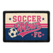Soccer Mom FC  - Meta Data - Crop Image Text - - Removable Patch - Pull Patch - Removable Patches For Authentic Flexfit and Snapback Hats
