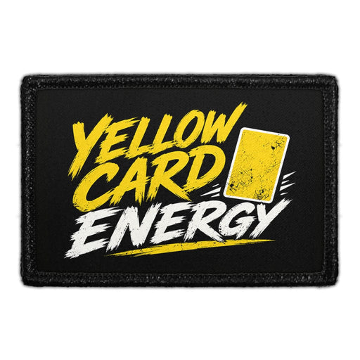 Yellow Card Energy  - Meta Data - Crop Image Text - - Removable Patch - Pull Patch - Removable Patches For Authentic Flexfit and Snapback Hats
