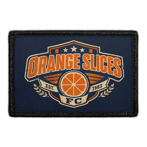 Orange Slices FC  - Meta Data - Crop Image Text - - Removable Patch - Pull Patch - Removable Patches For Authentic Flexfit and Snapback Hats
