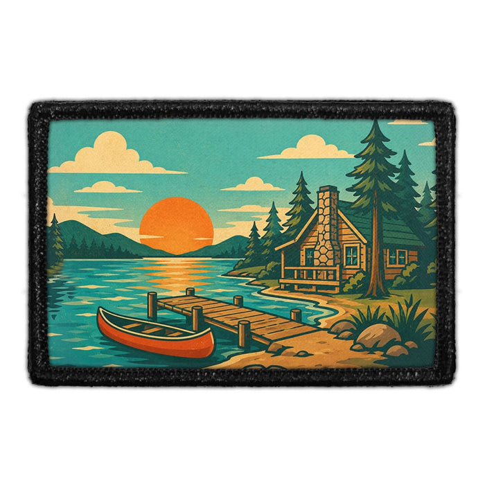 Cabin Season  - Meta Data - Crop Image Text - - Removable Patch - Pull Patch - Removable Patches For Authentic Flexfit and Snapback Hats
