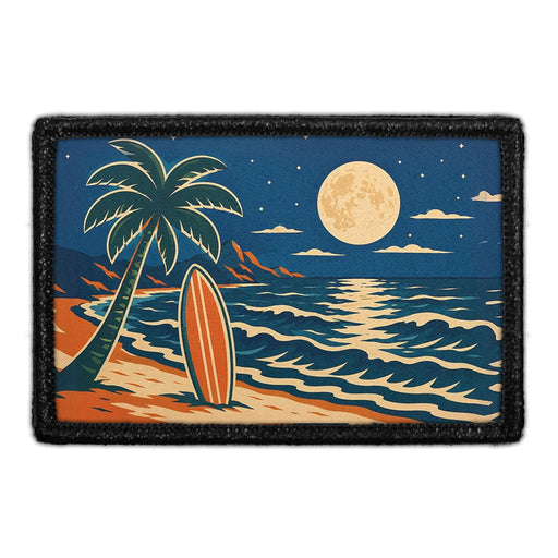 Moon Tide  - Meta Data - Crop Image Text - - Removable Patch - Pull Patch - Removable Patches For Authentic Flexfit and Snapback Hats
