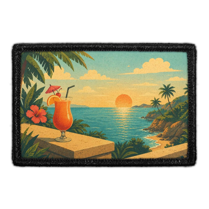 Vacation Juice  - Meta Data - Crop Image Text - - Removable Patch - Pull Patch - Removable Patches For Authentic Flexfit and Snapback Hats
