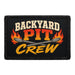 Backyard Pit Crew  - Meta Data - Crop Image Text - - Removable Patch - Pull Patch - Removable Patches For Authentic Flexfit and Snapback Hats
