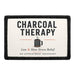 Charcoal Therapy  - Meta Data - Crop Image Text - - Removable Patch - Pull Patch - Removable Patches For Authentic Flexfit and Snapback Hats
