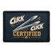 Click Click Certified  - Meta Data - Crop Image Text - - Removable Patch - Pull Patch - Removable Patches For Authentic Flexfit and Snapback Hats
