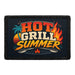 Hot Grill Summer  - Meta Data - Crop Image Text - - Removable Patch - Pull Patch - Removable Patches For Authentic Flexfit and Snapback Hats
