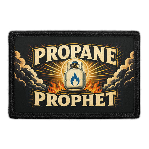 Propane Prophet  - Meta Data - Crop Image Text - - Removable Patch - Pull Patch - Removable Patches For Authentic Flexfit and Snapback Hats
