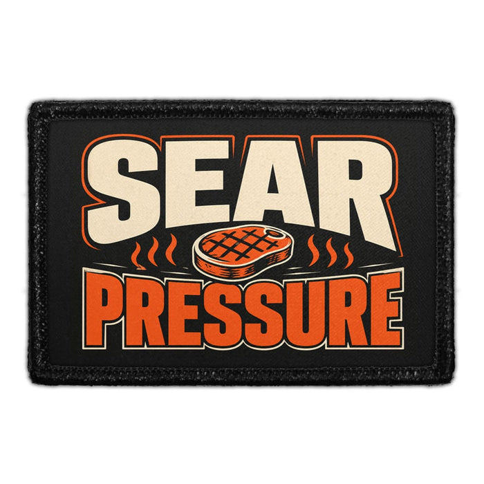 Sear Pressure  - Meta Data - Crop Image Text - - Removable Patch - Pull Patch - Removable Patches For Authentic Flexfit and Snapback Hats
